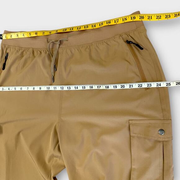 Soothfeel Capri Cargo High Waist Hiking Pants Travel Lightweight Size XXL Khaki - Picture 13 of 16